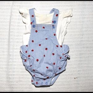 [3/$15] Carter’s baby girl romper with shirt